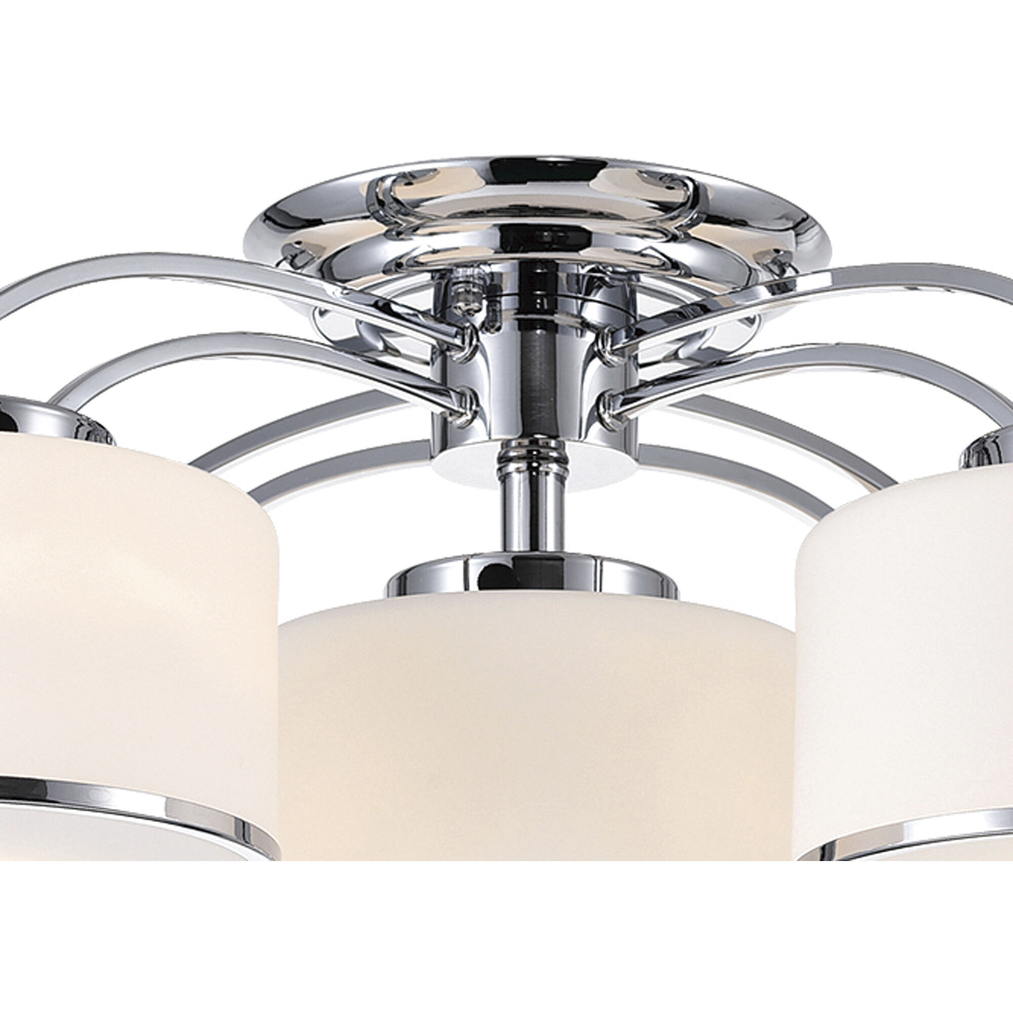 CWI Lighting 5479C30C 5 Five Light Flush Mount Frosted Chrome