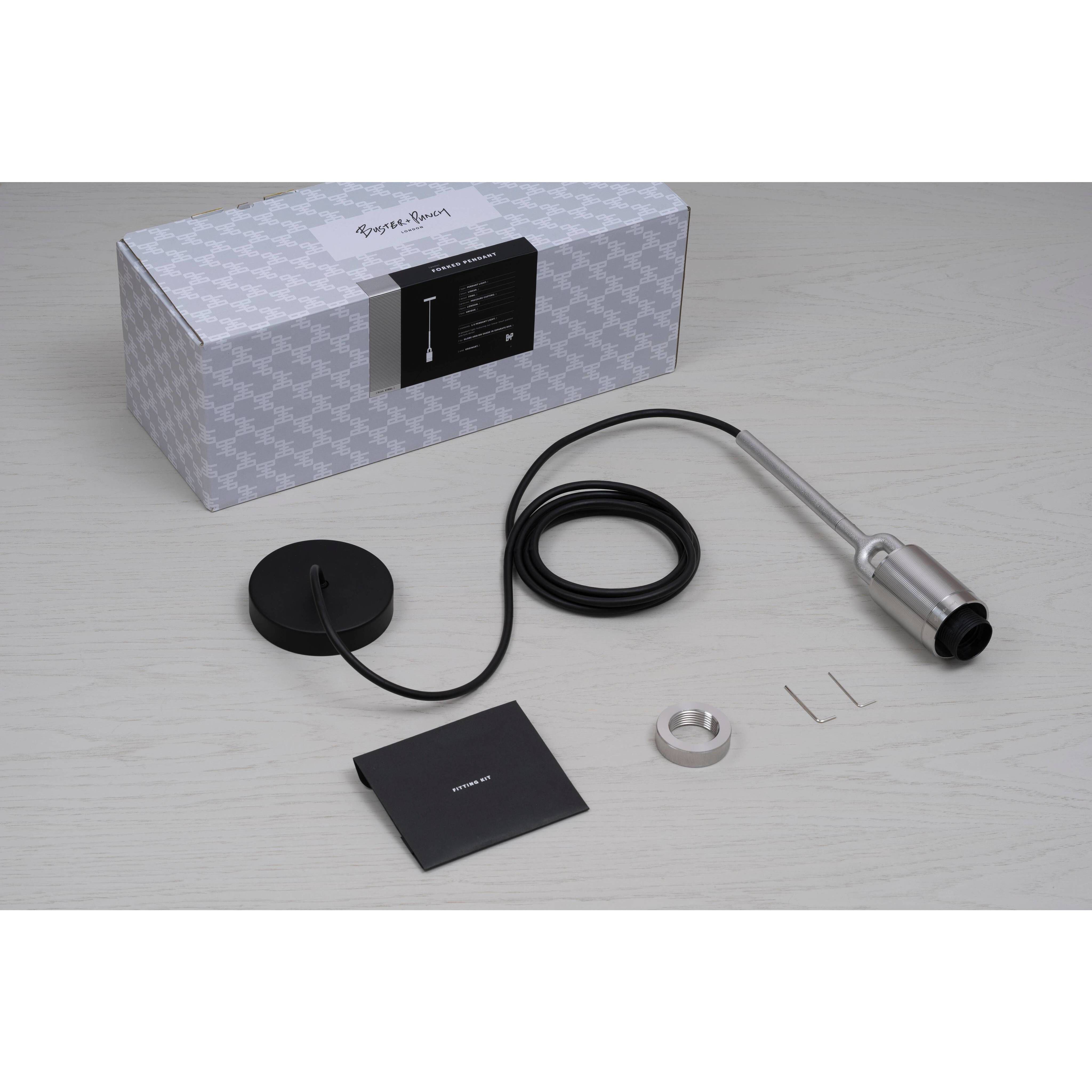 Forked LED 13.39 inch Gun Metal Pendant Ceiling Light