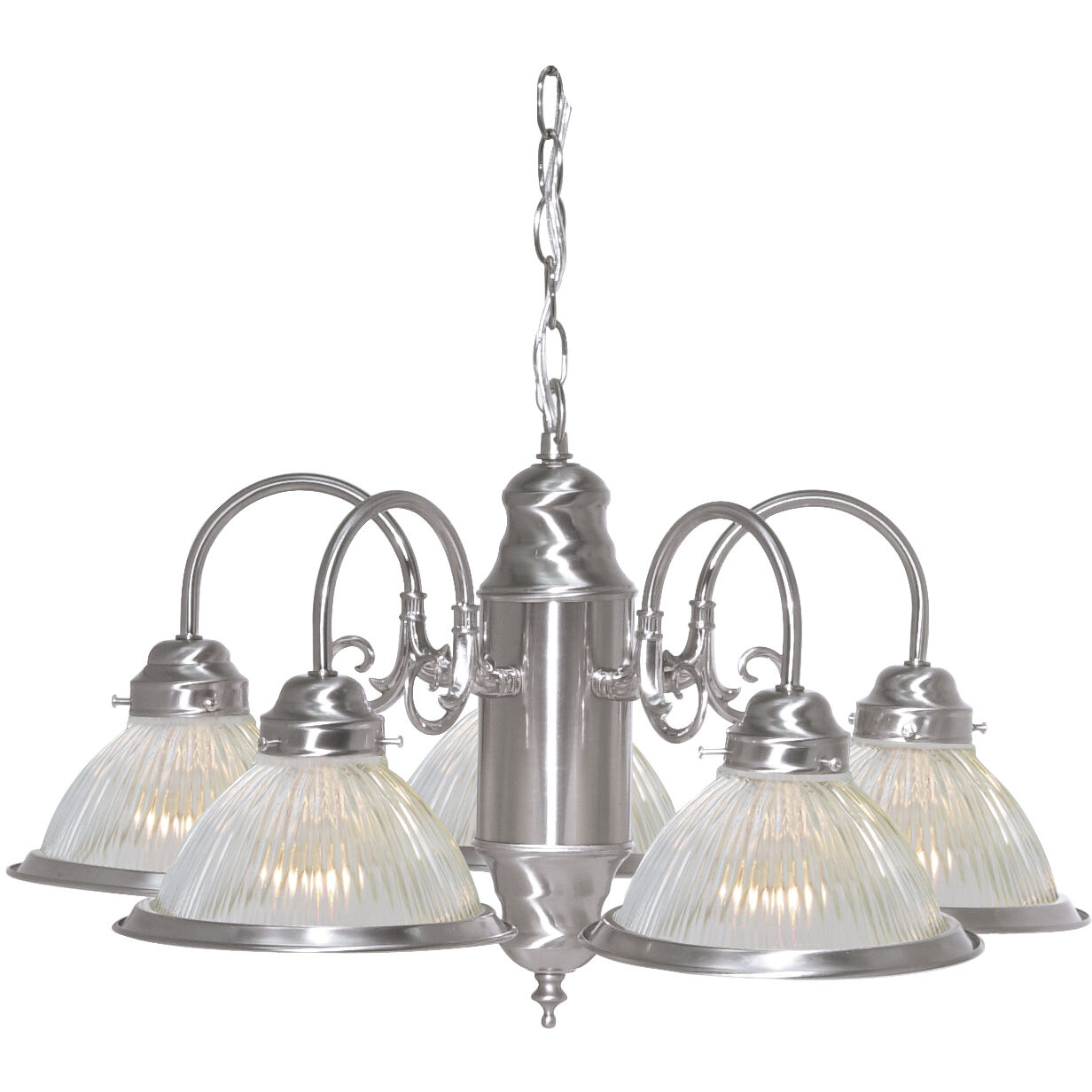 Brentwood 5 Light 22 inch Brushed Nickel Chandelier Ceiling Light