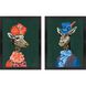 Miami Alpaca / Miami Giraffe / Miami Lion Green and Orange and Red and Blue Framed Art, Propac