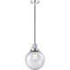 Franklin Restoration Beacon 1 Light 8 inch Polished Chrome Mini Pendant Ceiling Light in Incandescent, Seedy