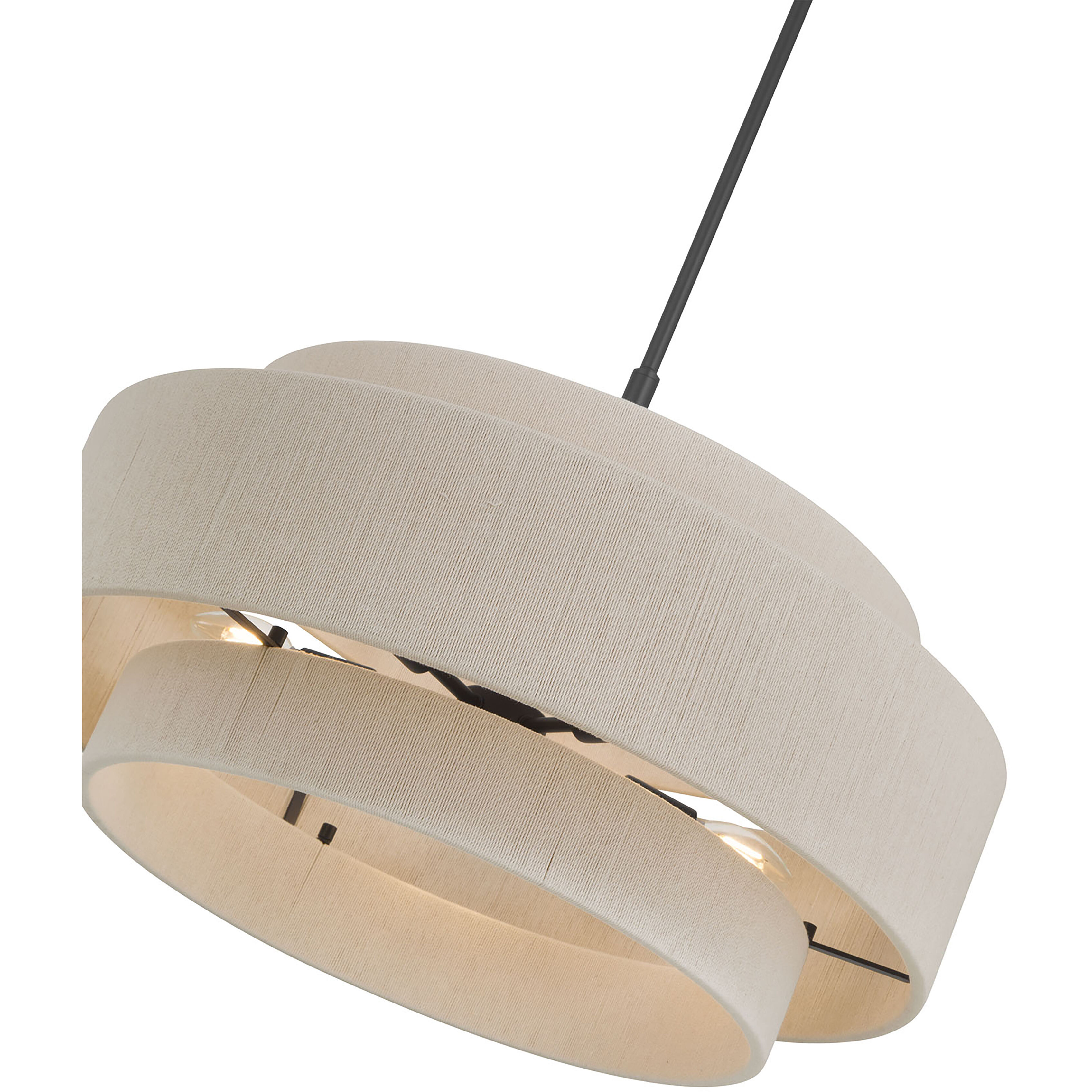 Helbert 5 Light 24 inch Matte Black Pendant Ceiling Light