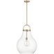 Mansfield 1 Light 18 inch Champagne Gold Pendant Ceiling Light