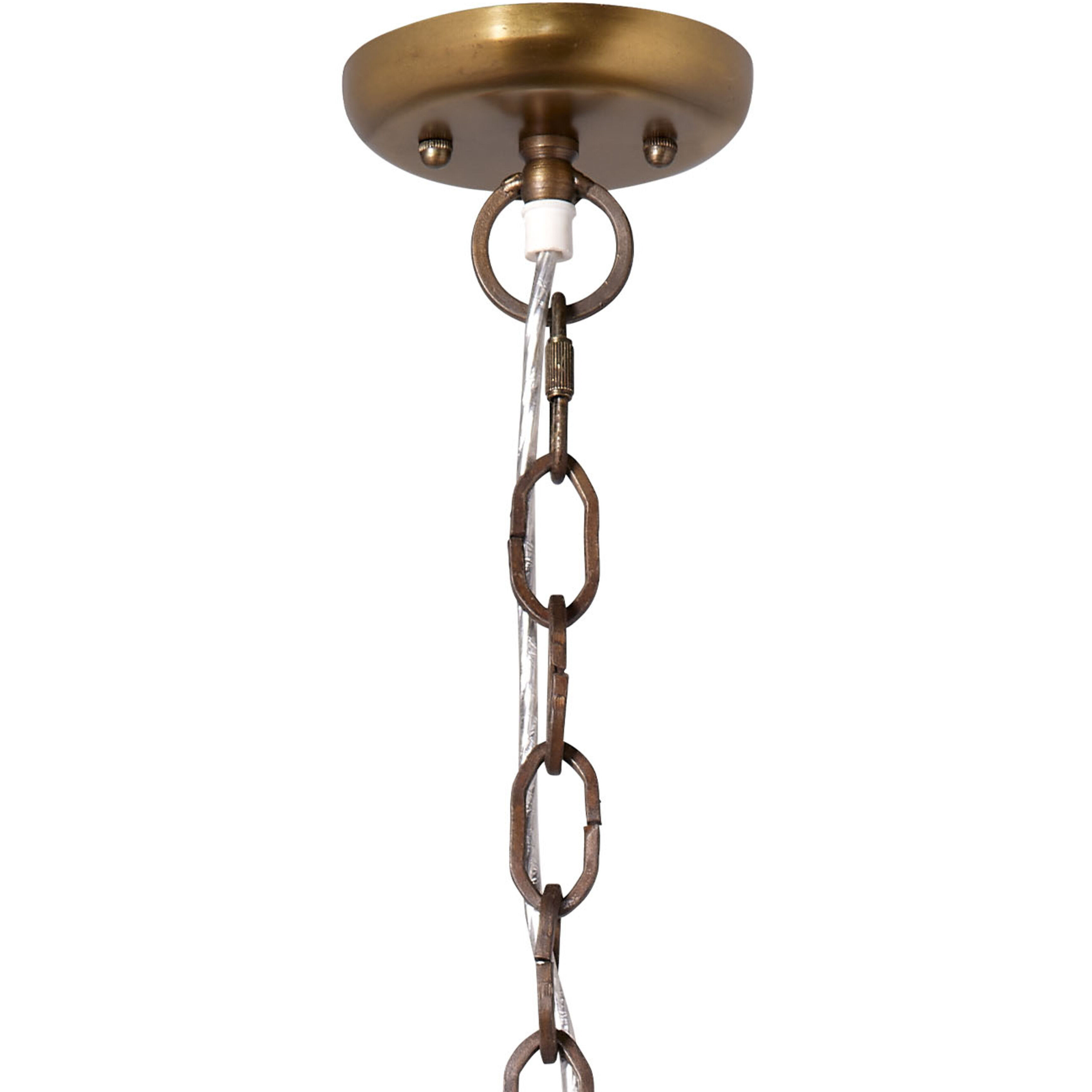 Big 3 Light 31 inch Slate Blue Wood Beads and Antique Brass Chandelier Ceiling Light