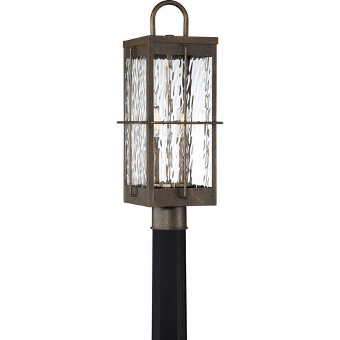 Ward 2 Light 21 inch Gilded Bronze Outdoor Post Light