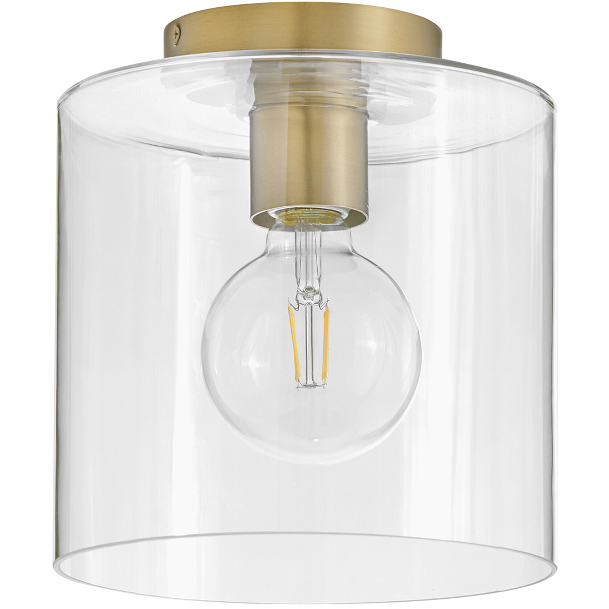 Pippa LED 8.5 inch Lacquered Brass Foyer Light Ceiling Light, Flush Mount