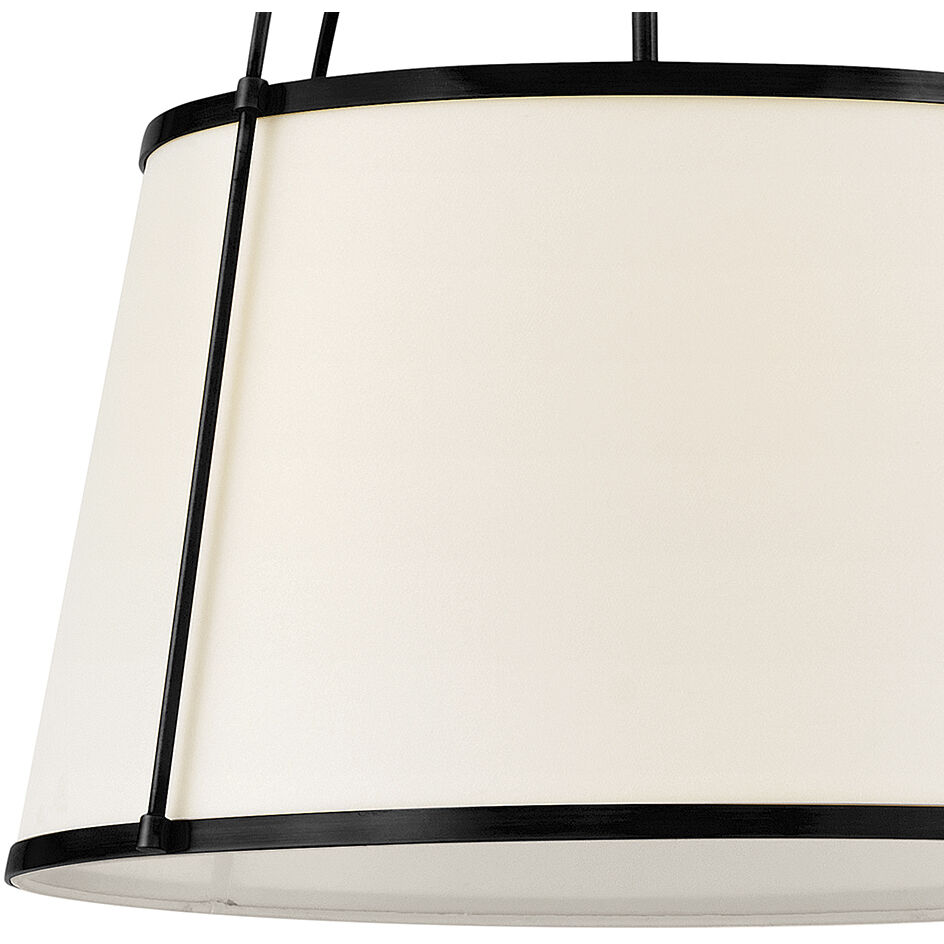 Clarke 4 Light 24.5 inch Black Chandelier Ceiling Light