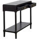 Samantha 35.5 X 13 inch Black and Antique Gold Console Table