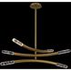 Laga 38 inch Winter Brass Pendant Ceiling Light in Firenze Clear