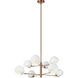 Orb 8 Light 35.25 inch Matte White Pendant Ceiling Light