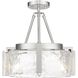 Aenon 3 Light 16.5 inch Pewter Semi-Flush Ceiling Light