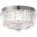 Signature Regina LED 8.3 inch Polished Nickel Flush Mount Ceiling Light, Schonbek Signature