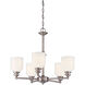 Melrose 5 Light 24 inch Polished Chrome Chandelier Ceiling Light