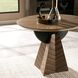 Dorette 42 X 33 inch Chateau Gray and Matte Black Entry Table