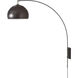 Half Dome 1 Light 5 inch Black Nickel Wall Mounted Arc Lamp Wall Light in Black Nickel Steel