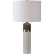 Kaitlyn 29.5 inch 100 watt White and Black Speckles Table Lamp Portable Light
