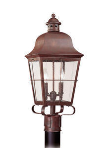 Chatham 2 Light 22.75 inch Weathered Copper Outdoor Post Lantern