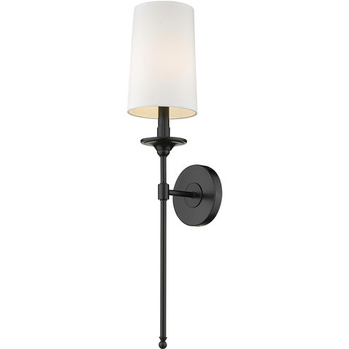 Emily 1 Light 5.5 inch Matte Black Wall Sconce Wall Light