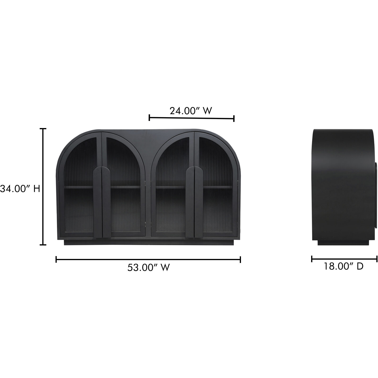 Salone Black Cabinet