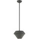 Amsterdam 1 Light 10 inch Scandinavian Gray Mini Pendant Ceiling Light