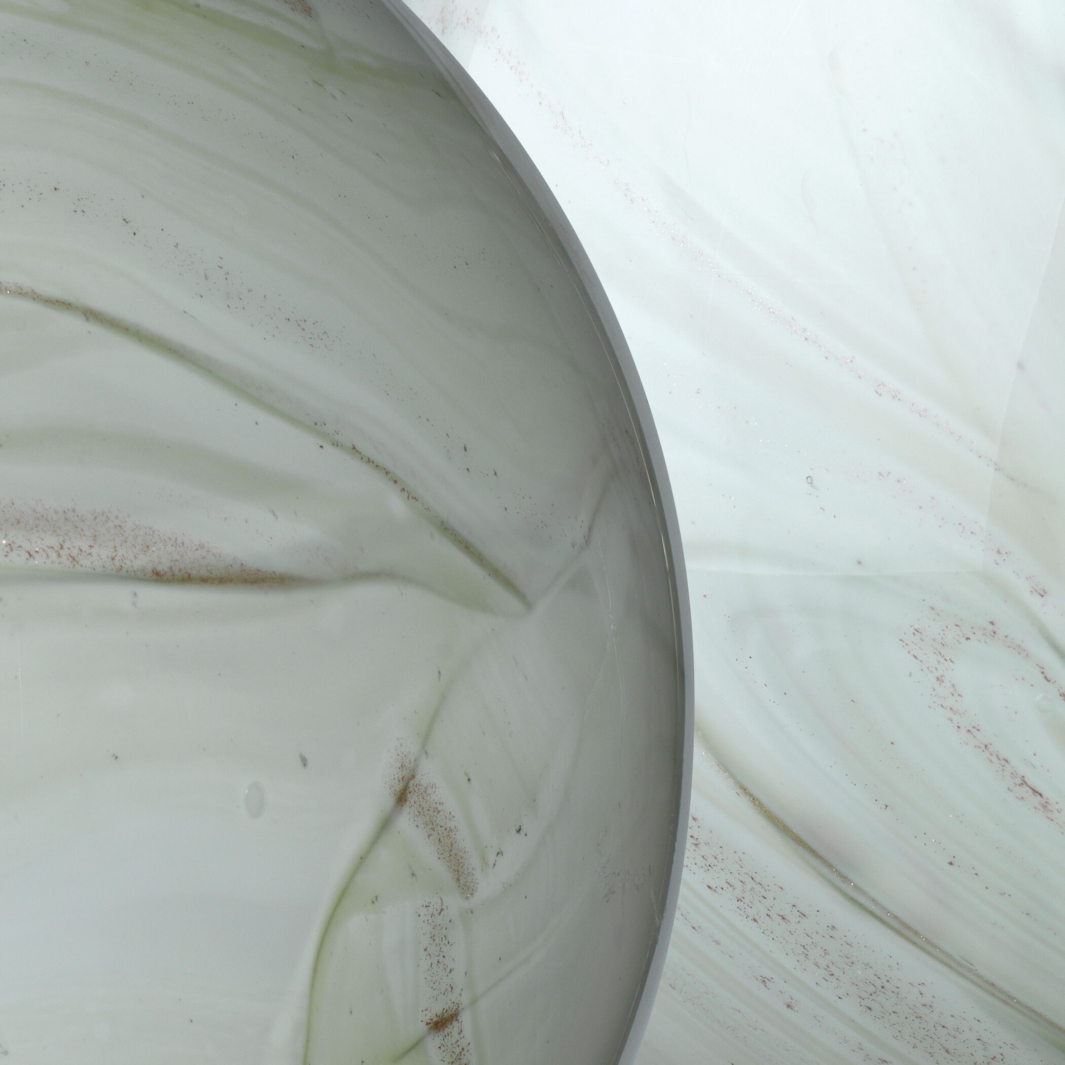 Cosmos Sage Swirl Glass Balls, Set of 2