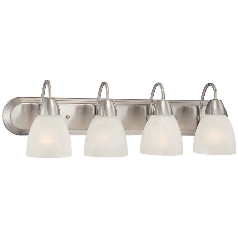 Torino 4 Light 30 inch Brushed Nickel Bath Bar Wall Light