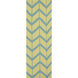 Fallon 96 X 30 inch Lime, Teal, Camel Rug