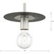 Trimble 1 Light 8 inch Brushed Nickel Mini Pendant Ceiling Light, Design Series