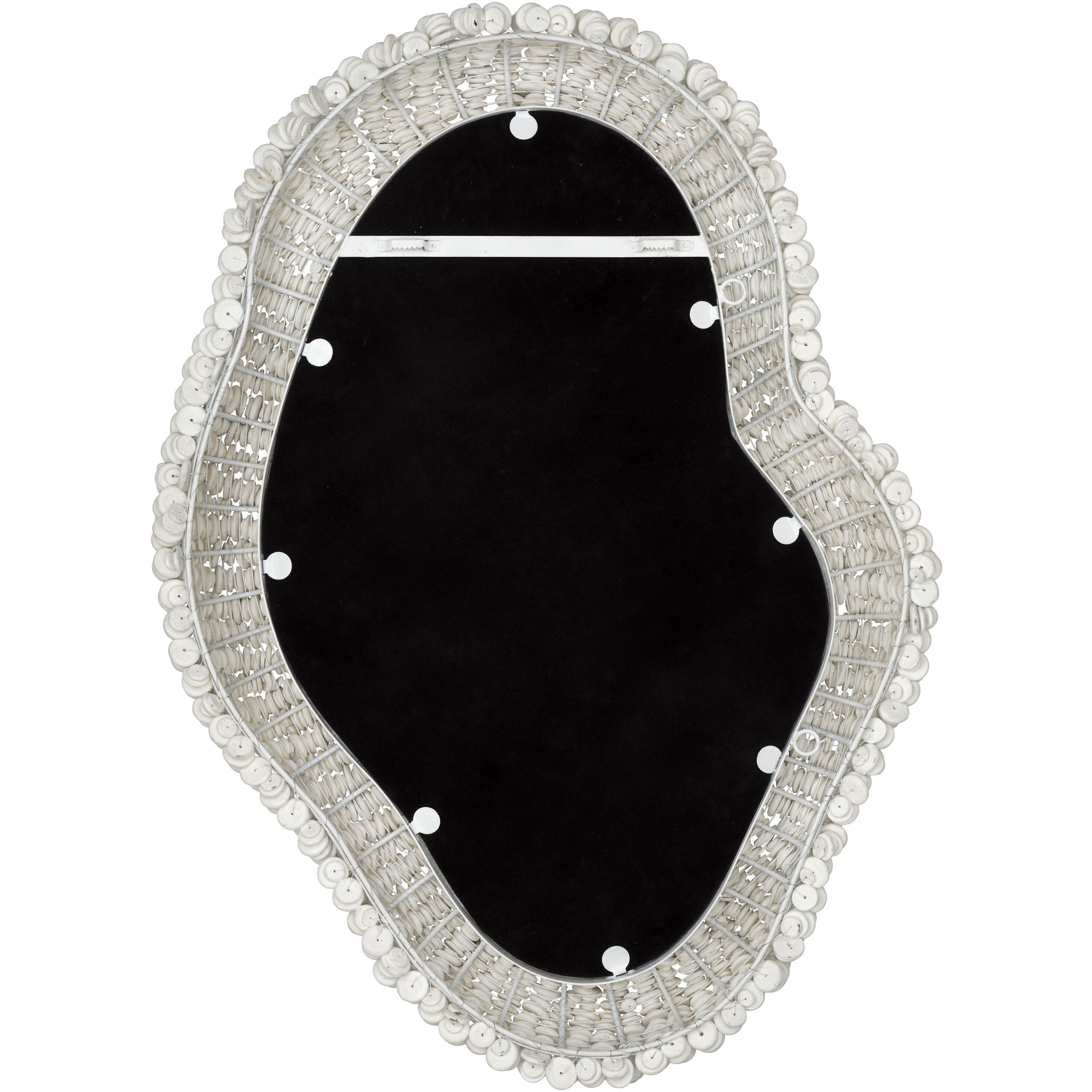 Amoeba 41 X 28 inch White Mirror, Inline