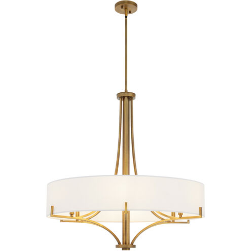 Imperial 6 Light 32 inch Brushed Brass Pendant Ceiling Light