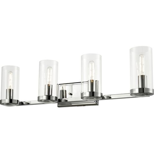 Erin 4 Light 33.5 inch Chrome Bath Vanity Wall Light