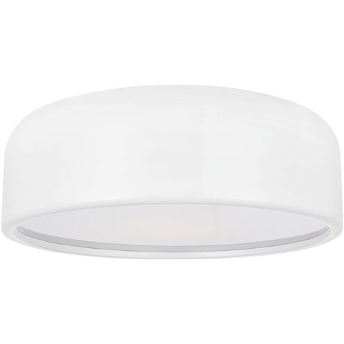 Campton 3 Light 19 inch White Drum Shade Flush Mount Ceiling Light