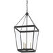 Ellerman 3 Light 14 inch Old Iron Lantern Pendant Ceiling Light