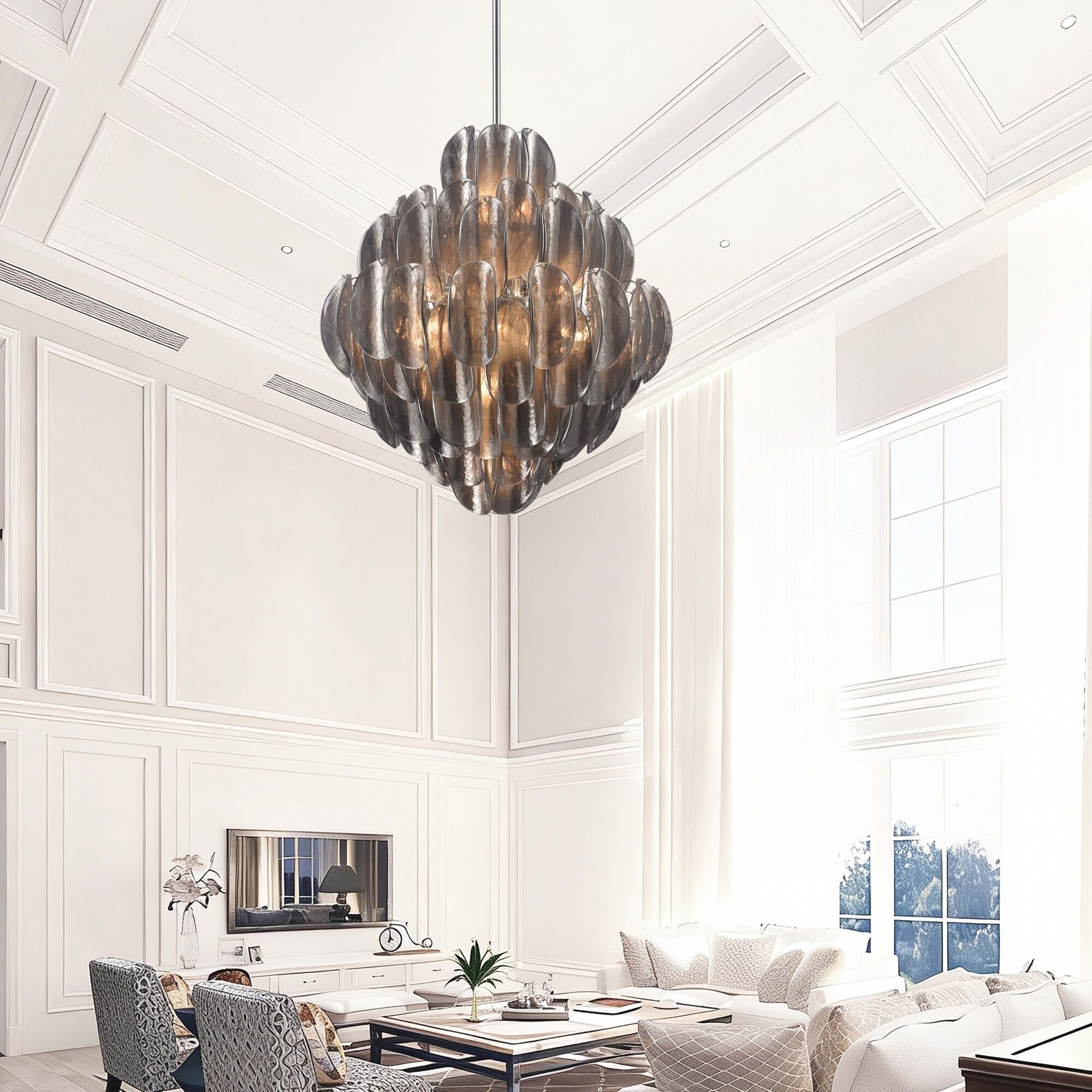 Chateau 20 Light 31.5 inch Polished Chrome Pendant Ceiling Light
