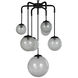 Artemis 7 Light 23 inch Matte Black Chandelier Ceiling Light