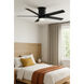 Vail Flush 52 inch Matte Black Fan