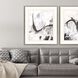 Abstract Collection White Framed Art