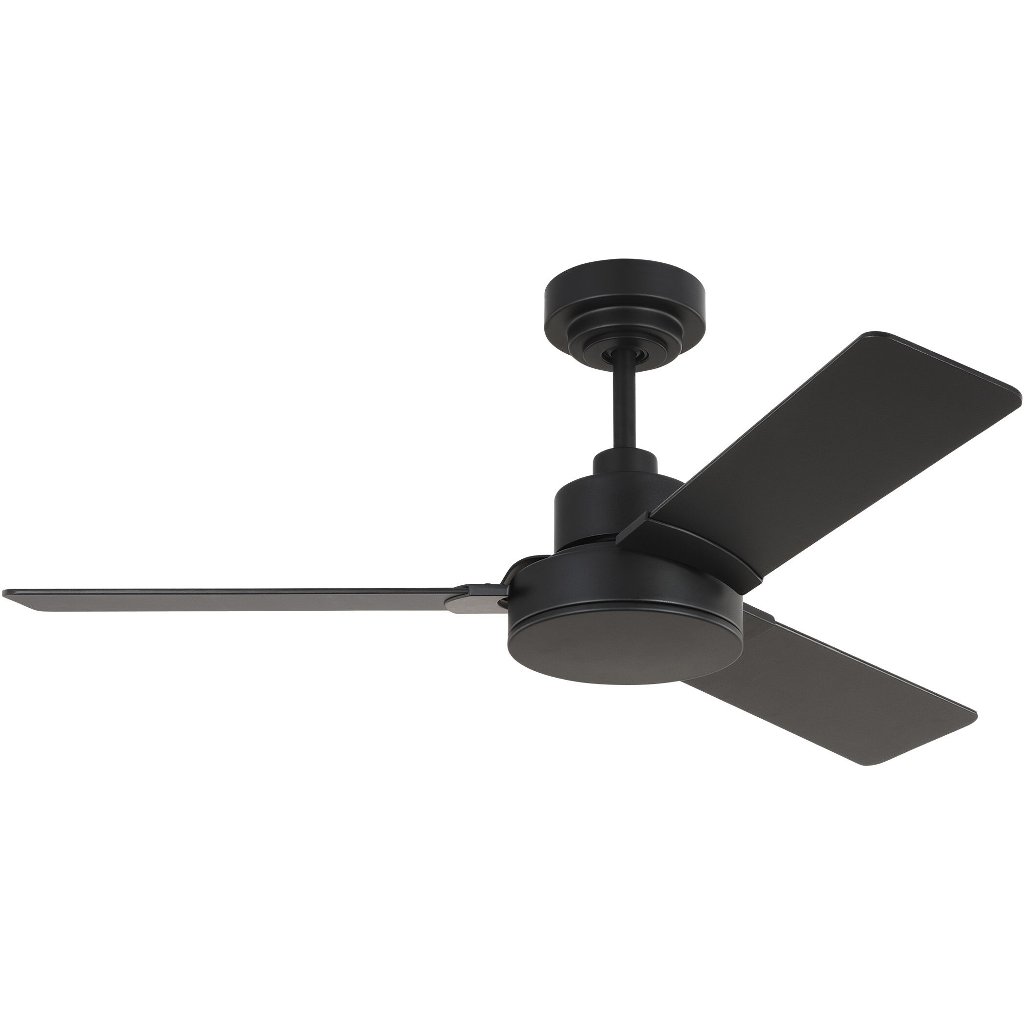 Jovie 44 44 inch Midnight Black with Midnight Black/American Walnut reversible blades Indoor/Outdoor Ceiling Fan