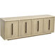 Yearling 74 X 18 inch Light Oak with Brown Credenza
