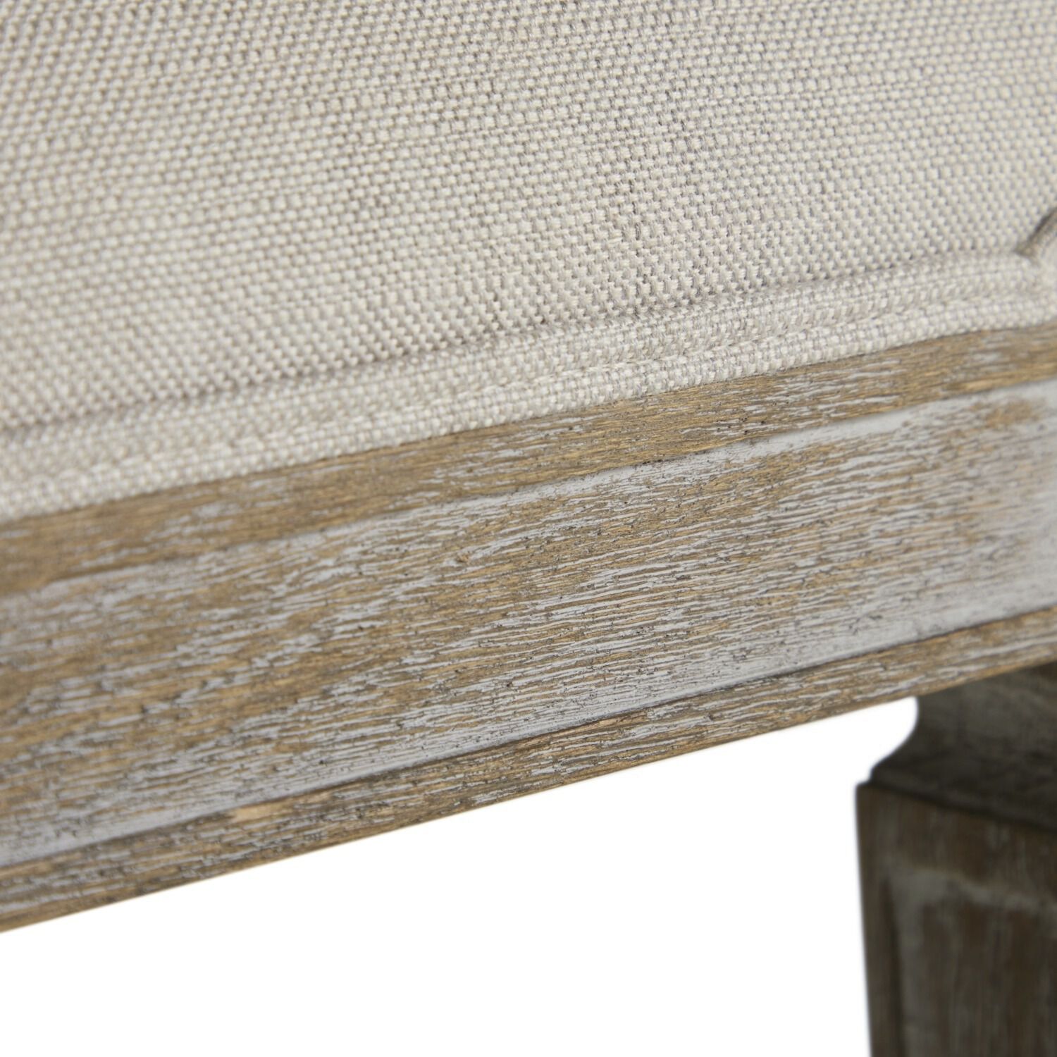 Danielle Burnished Oak / Sunbrella Linen Dove Dining Chair