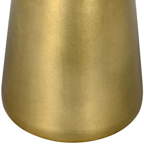 Hiro 17 X 17 inch Antique Brass Side Table, Short