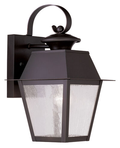Mansfield 1 Light 13 inch Bronze Outdoor Wall Lantern