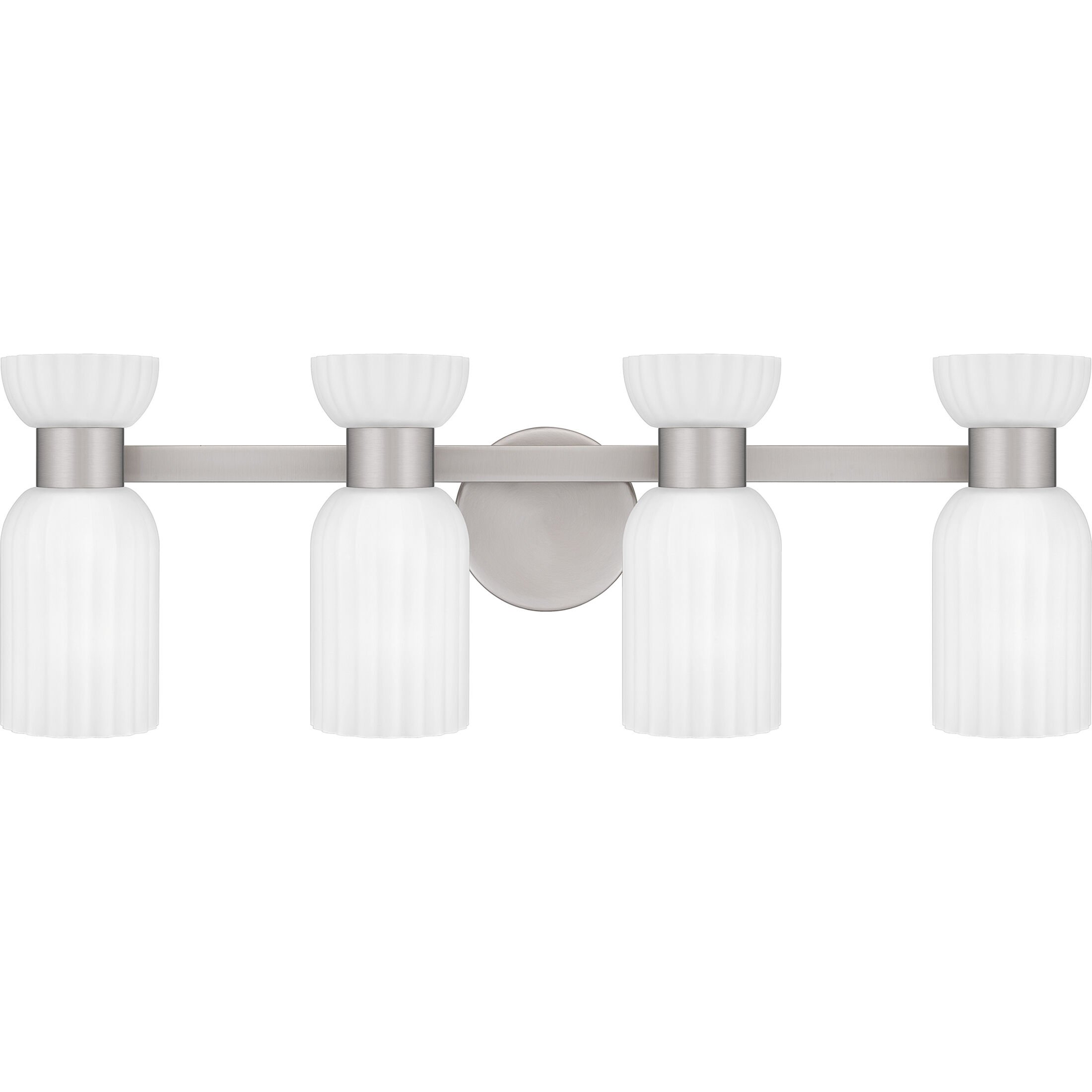Rembrandt 4 Light 28 inch Brushed Nickel Bath Light Wall Light