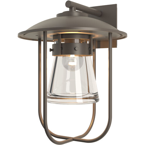 Erlenmeyer 1 Light 16.4 inch Coastal Dark Smoke Outdoor Sconce, Large