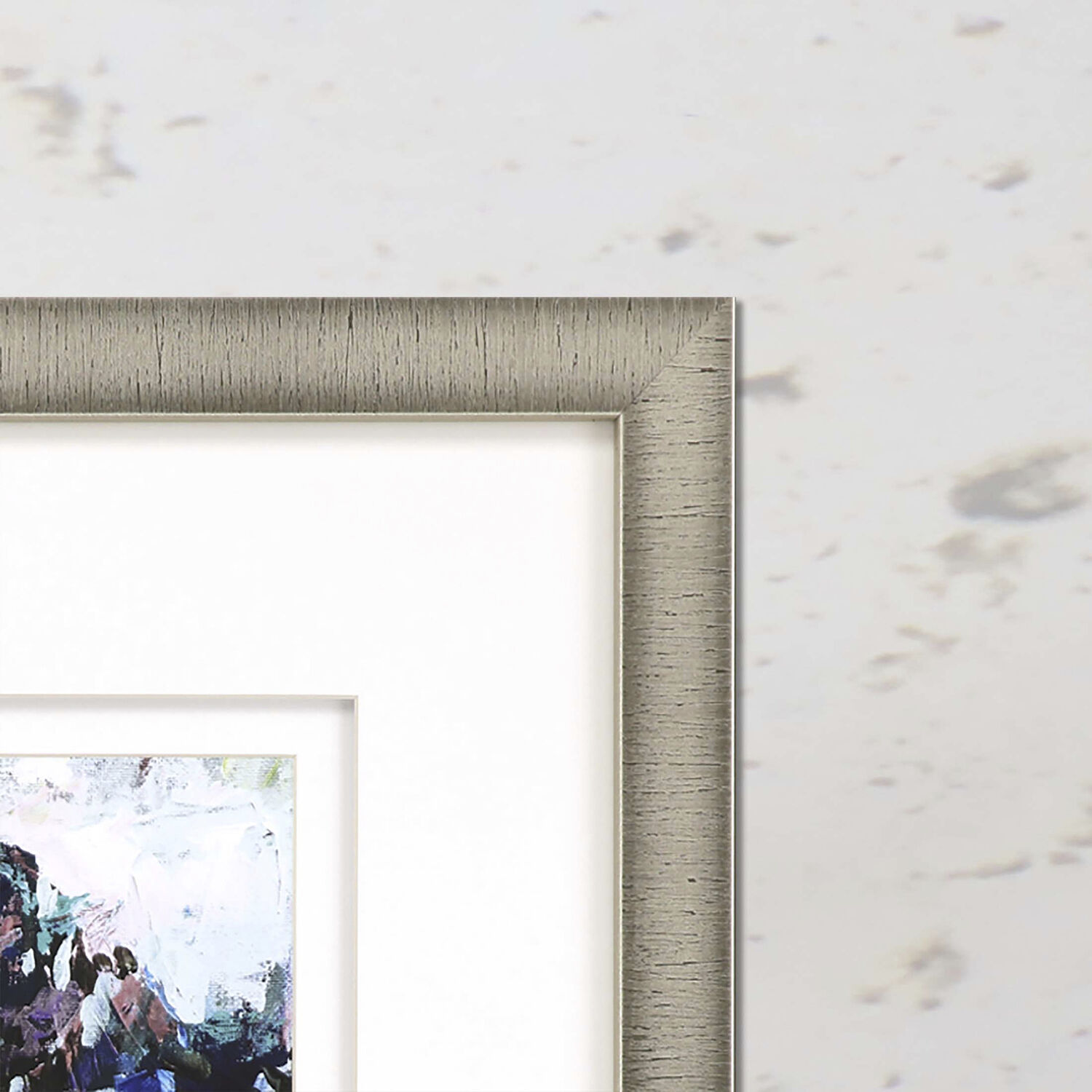 Scenic Green and Blue and White and Black Framed Art