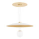 Brim LED 24 inch Soft White and Gold Leaf Pendant Ceiling Light
