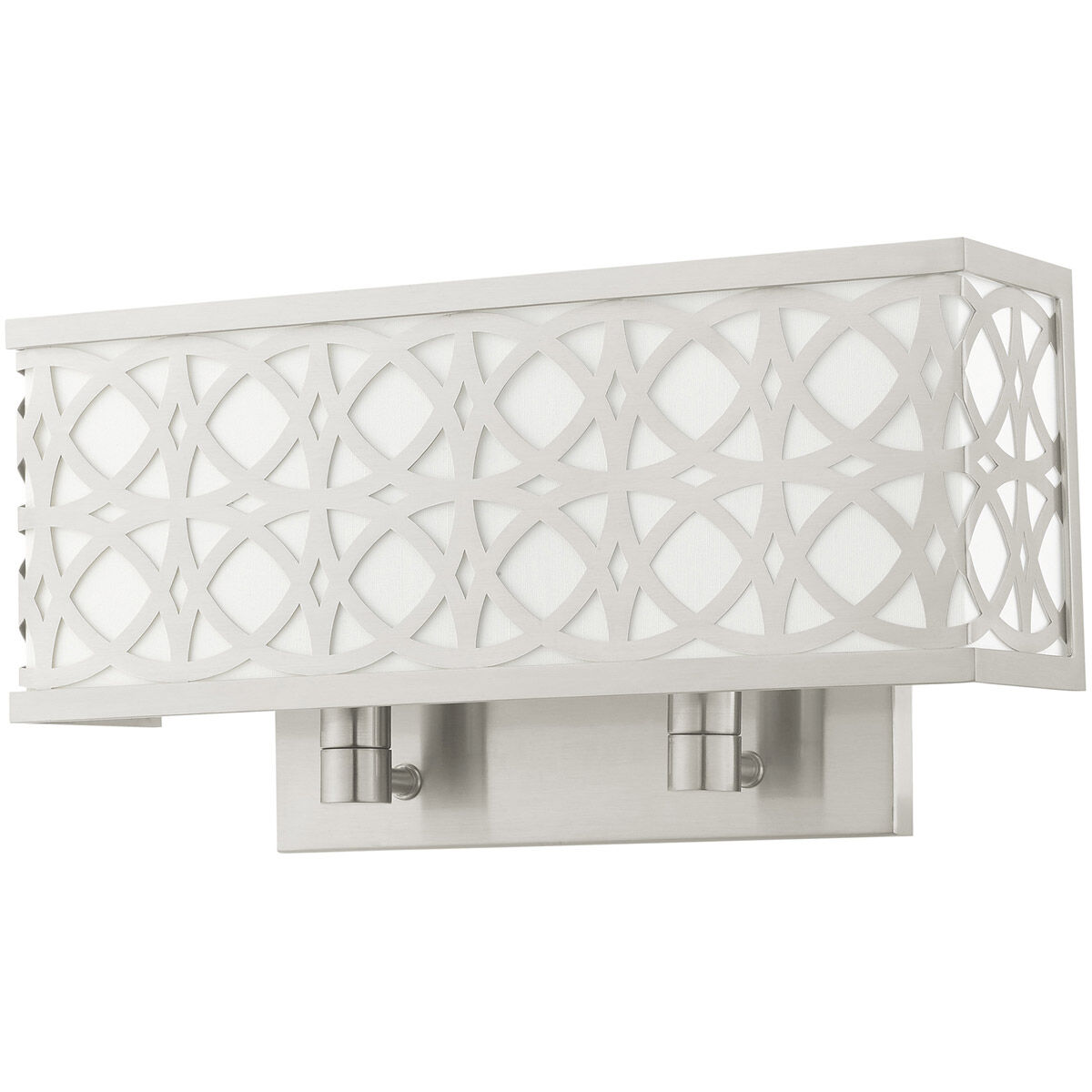 Calinda 2 Light 15 inch Brushed Nickel ADA ADA Double Sconce Wall Light