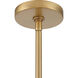 Willow 6 Light 35.25 inch Legacy Brass Pendant Ceiling Light