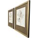 Neutral Botanical Brown and Beige and Metallic and Sepia Framed Art