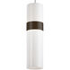 Sean Lavin Manette LED 4 inch Satin Nickel/Satin Nickel Pendant Ceiling Light in White & Transparent Smoke, MonoRail